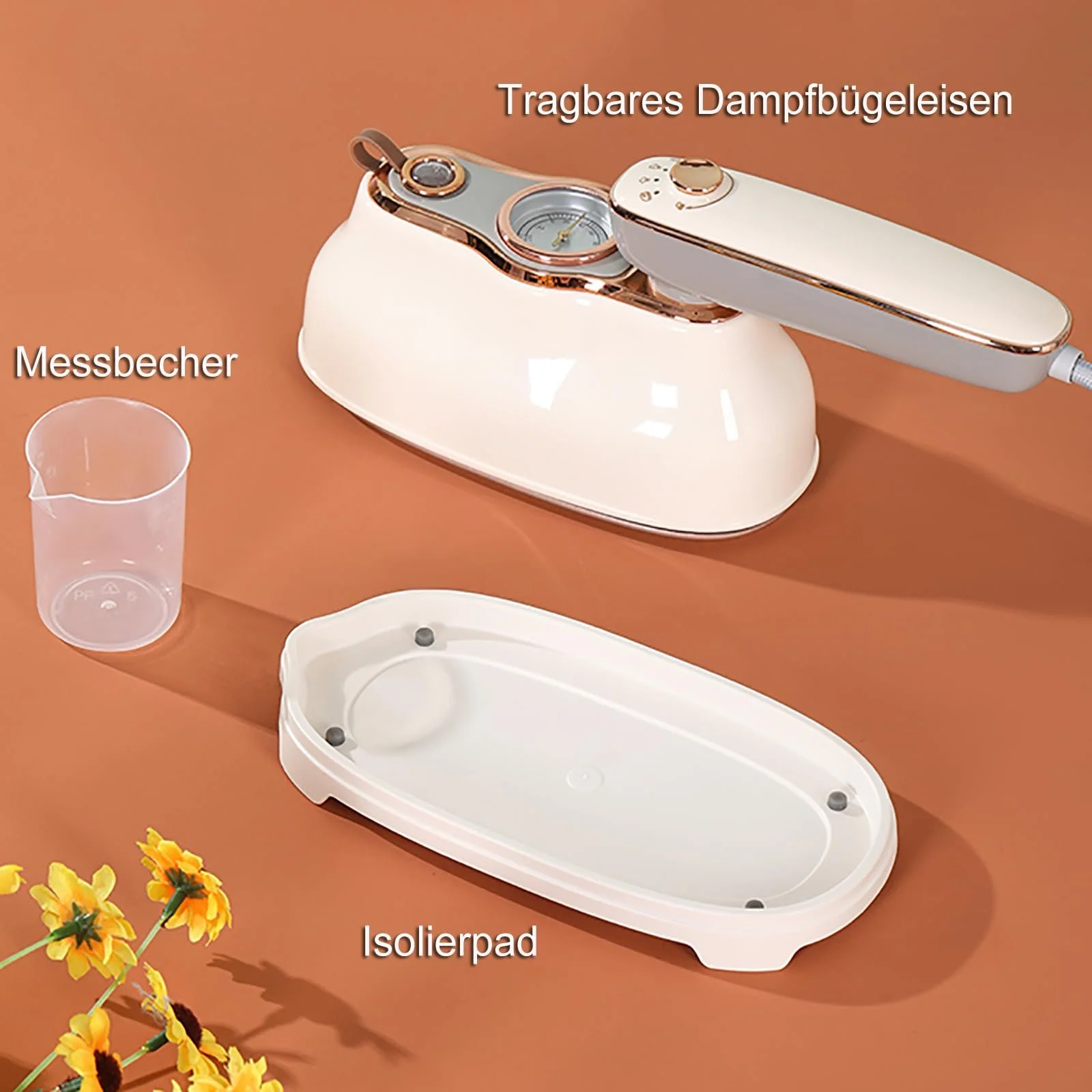 Мініпарова праска 1000 Вт Складана White/Purple, фото №6