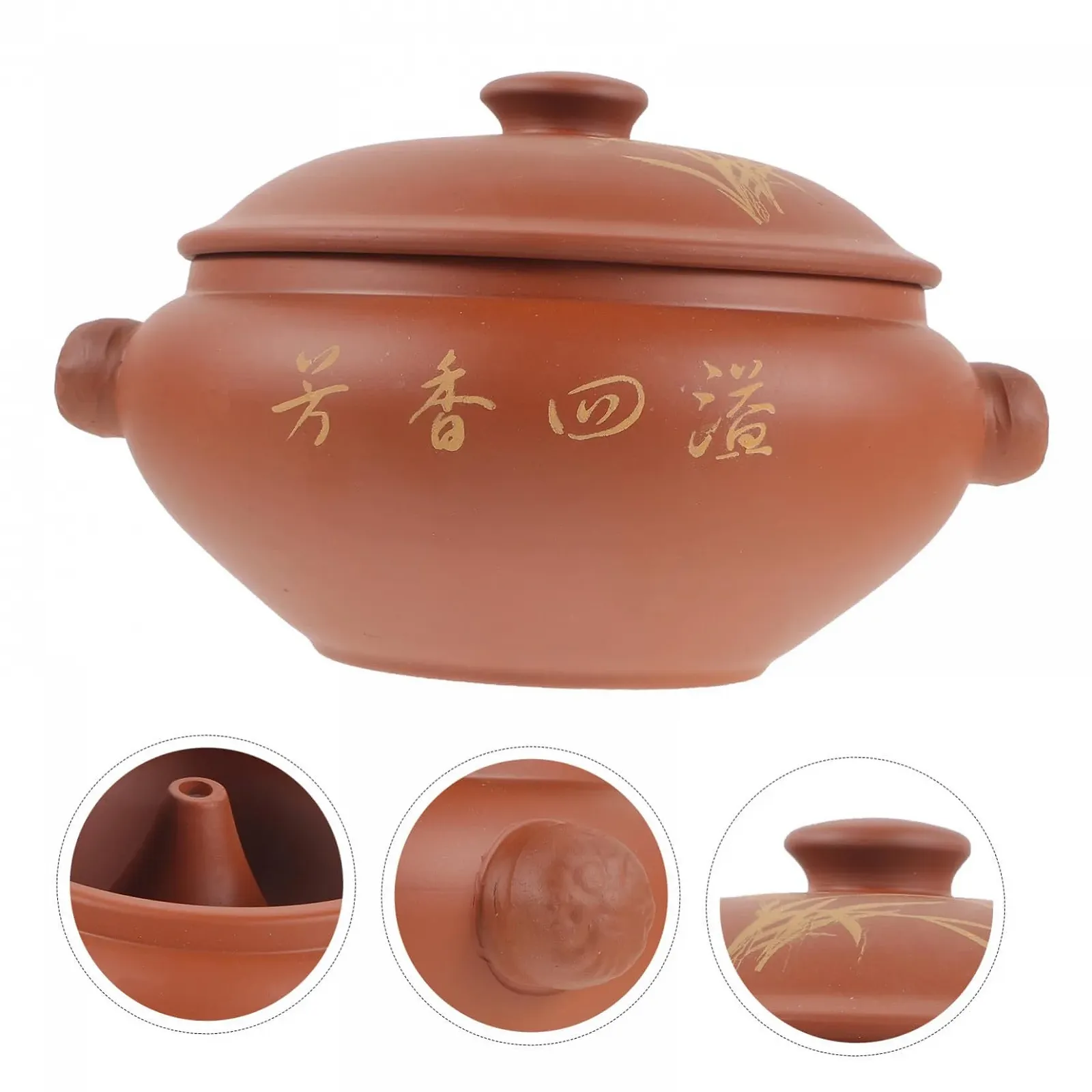 Керамическая пароварка Homoyoyo с крышкой Элегантная Универсальная Традиционный стиль, фото №2