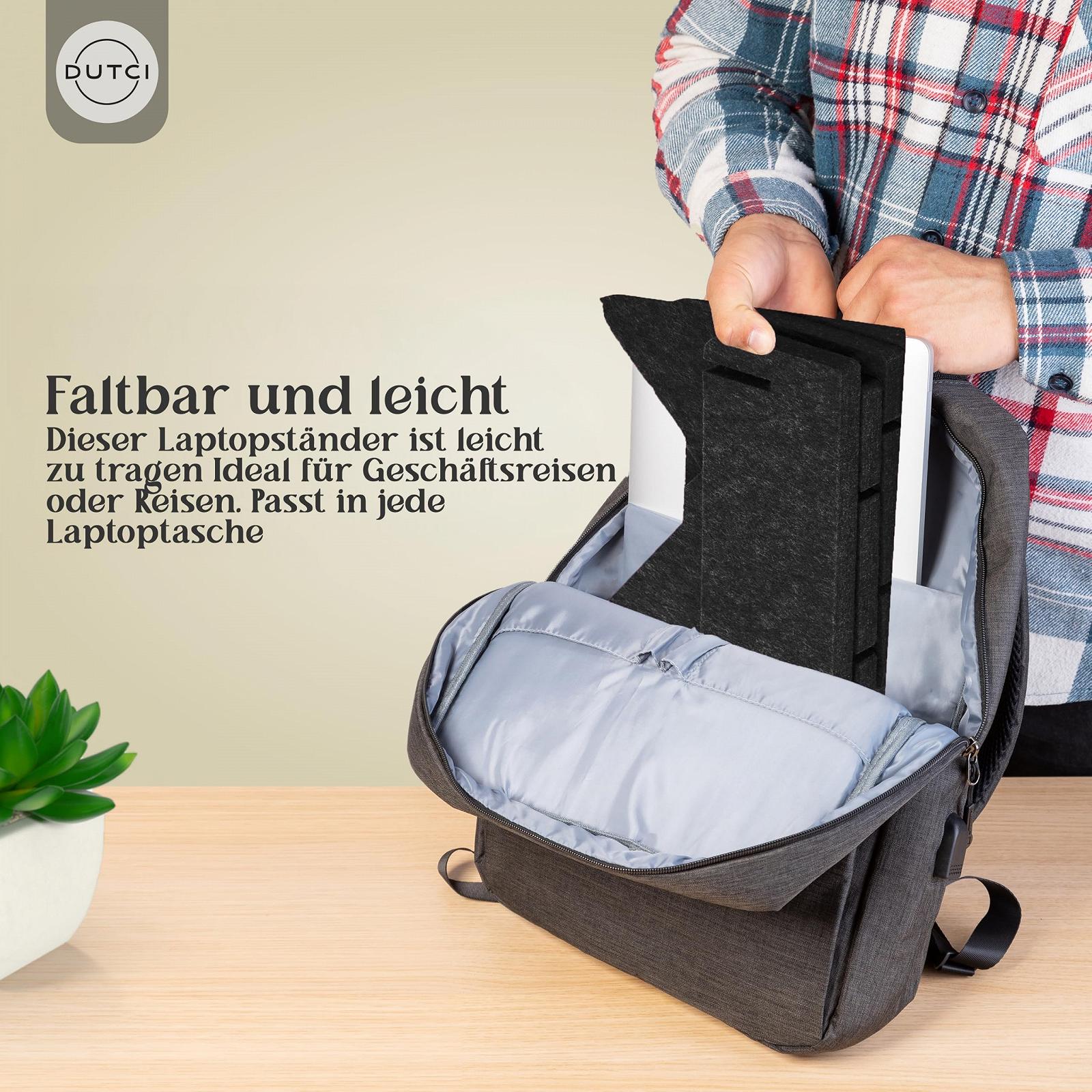 Підставка для ноутбука з екологічного фетру (перероблені ПЕТ-пляшки) DUTCI, для MacBook та ноутбуків 11-17 дюймів, фото №6