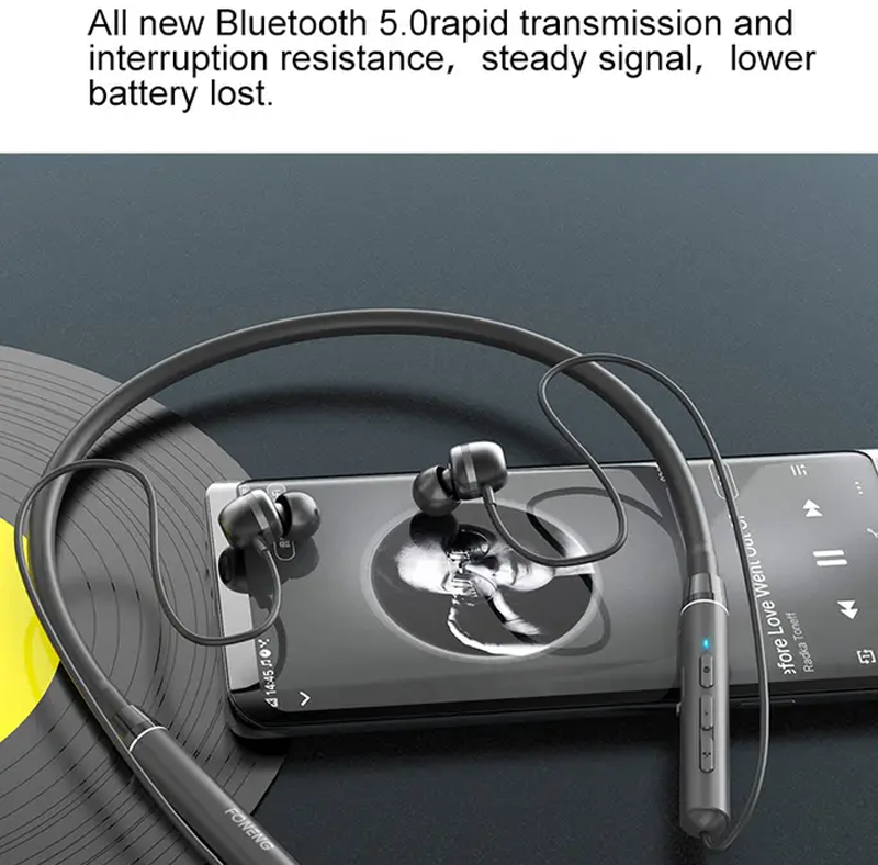 Беспроводные наушники на шею FONENG Silicom Rober Neckband BL31, фото №6 Беспроводные наушники на шею FONENG Silicom Rober Neckband BL31, фото №6