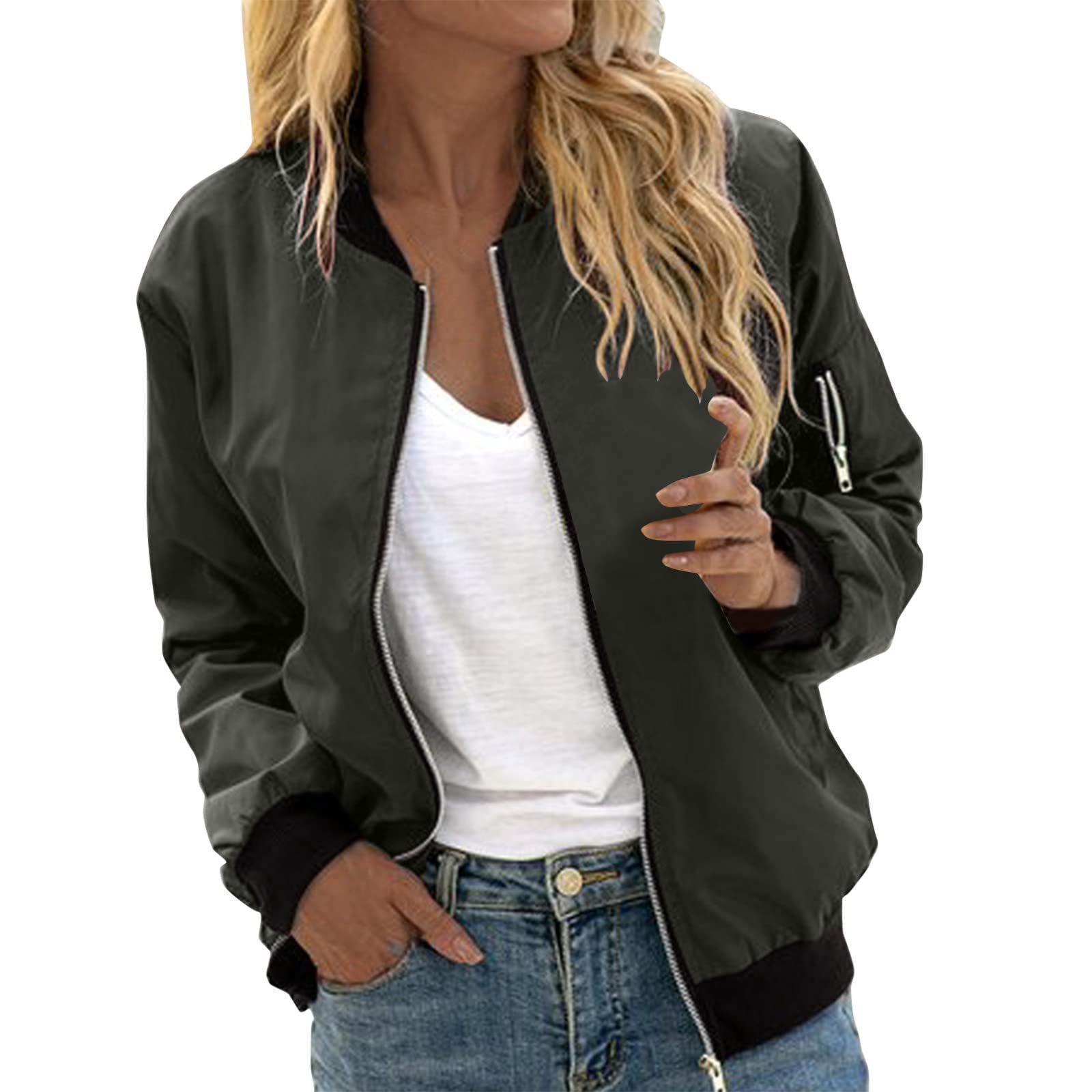 Бомбер Жіночий Куртка Blouson Перехідна Куртка, фото №1