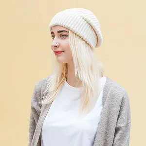 Шапка ZLYC Зимняя Женская Slouchy Эластичная Вязаная synthetic.ua - Фото 1