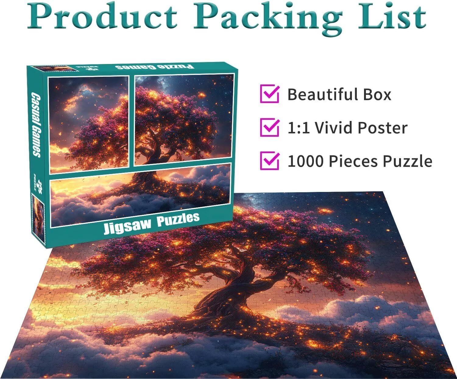 Пазл Educa T-906 Tree Dream 5000 деталей 105 x 156 см, фото №4 Пазл Educa T-906 Tree Dream 5000 деталей 105 x 156 см, фото №4