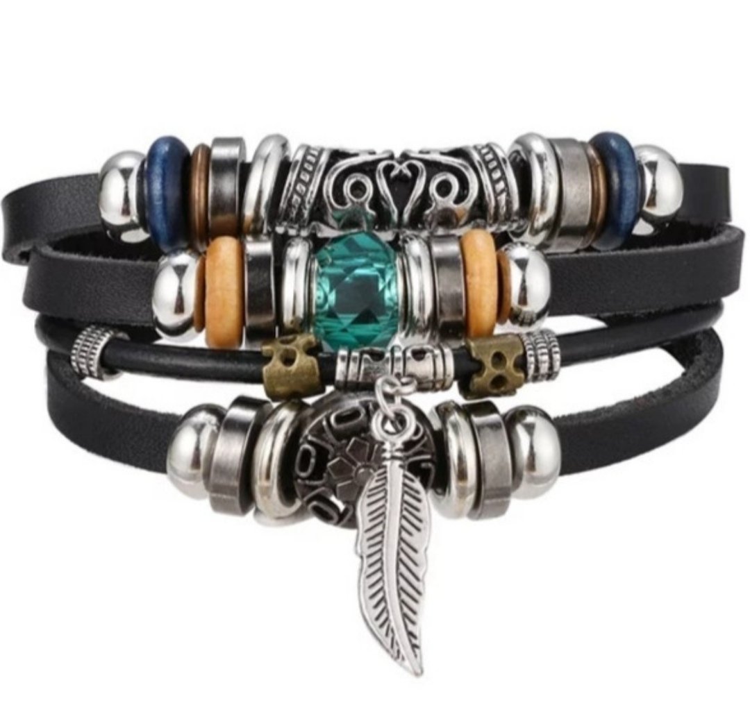 Набор браслетов с эко кожи Лотос, фото №1 Набор браслетов с эко кожи Лотос, фото №1