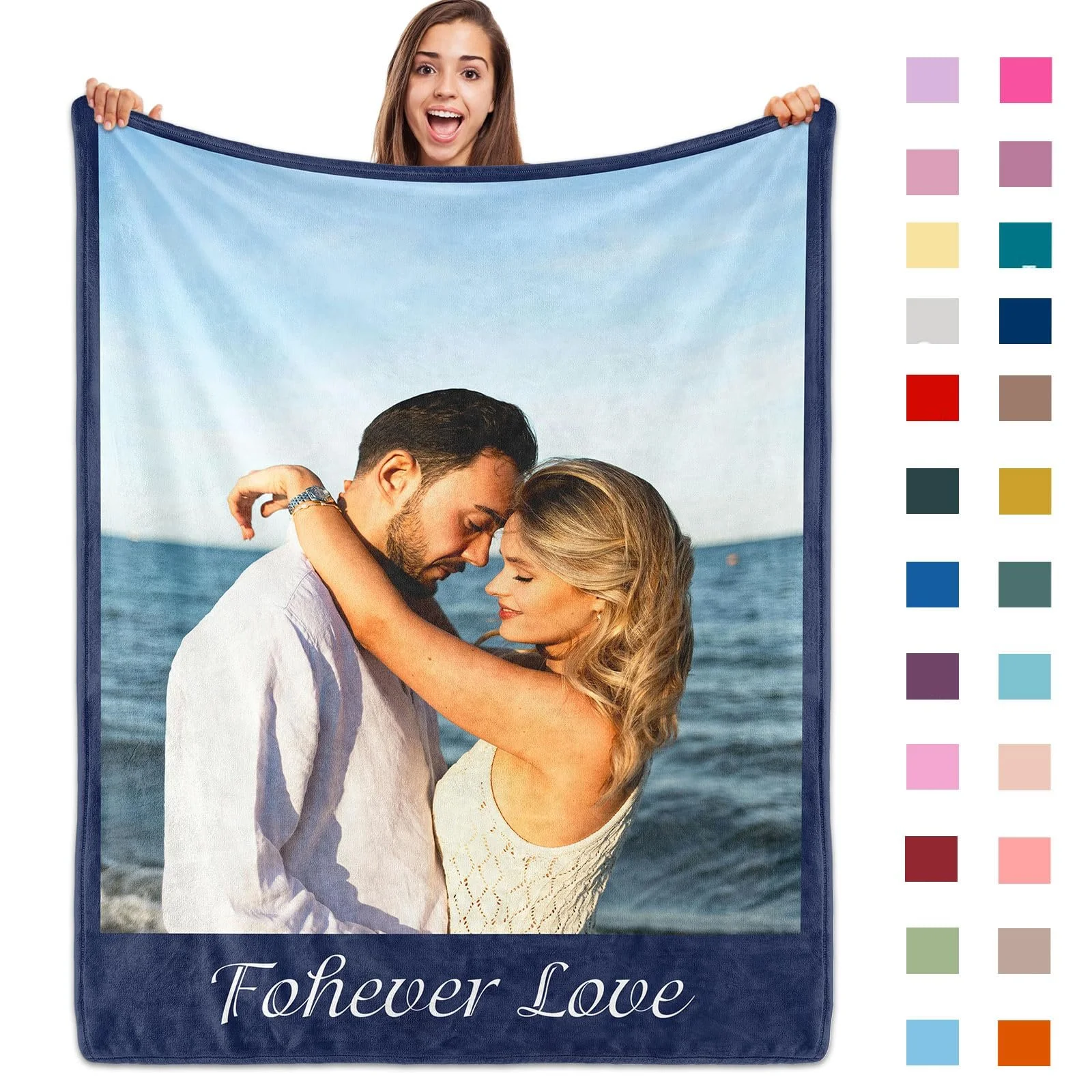 Персоналізований плед ROHBVMN з фото та текстом, фото №1 Персоналізований плед ROHBVMN з фото та текстом, фото №1