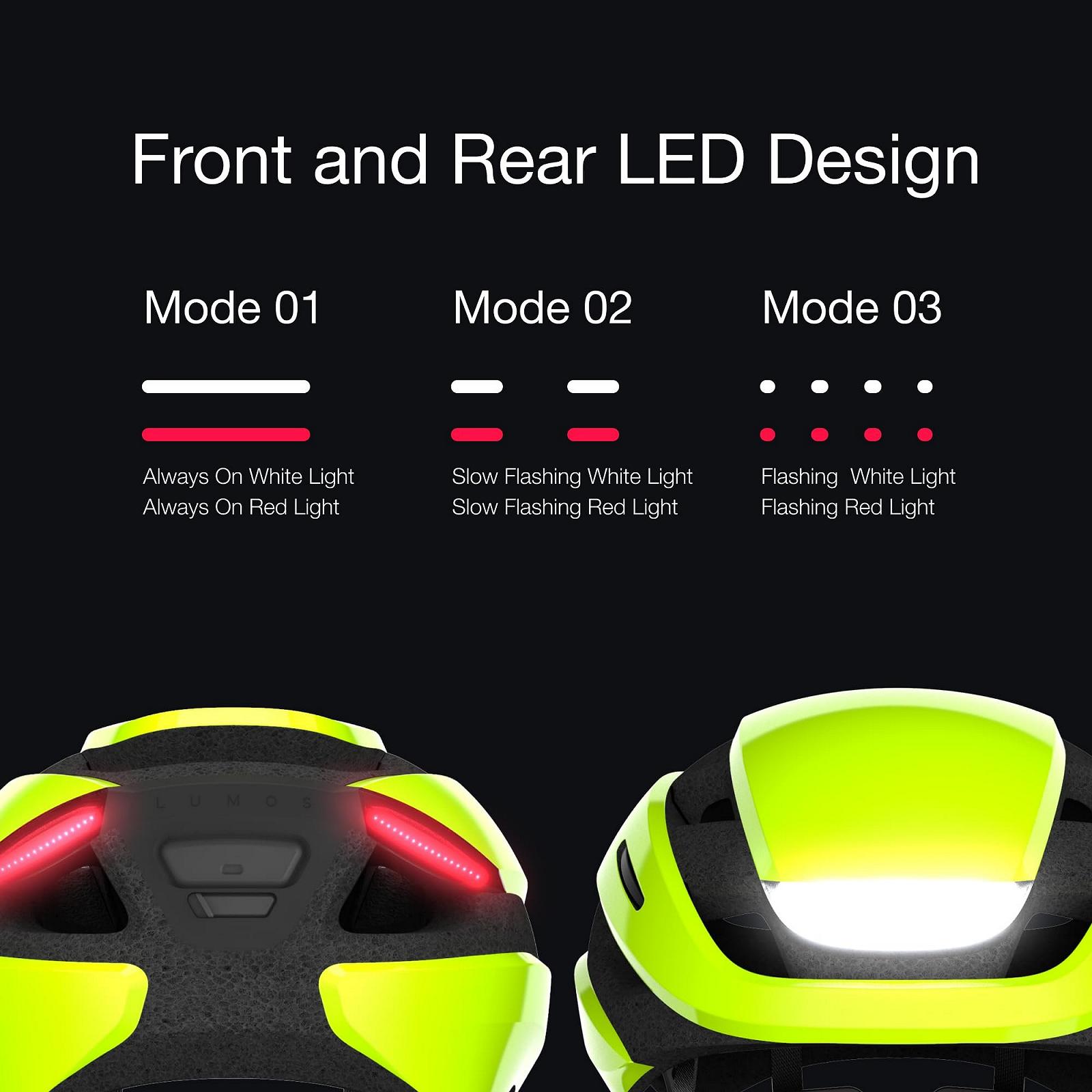 Шолом велосипедний Lumos Ultra Smart з передньою та задньою LED підсвіткою, поворотниками, стоп-сигналами та Bluetooth з'єднанням, фото №2