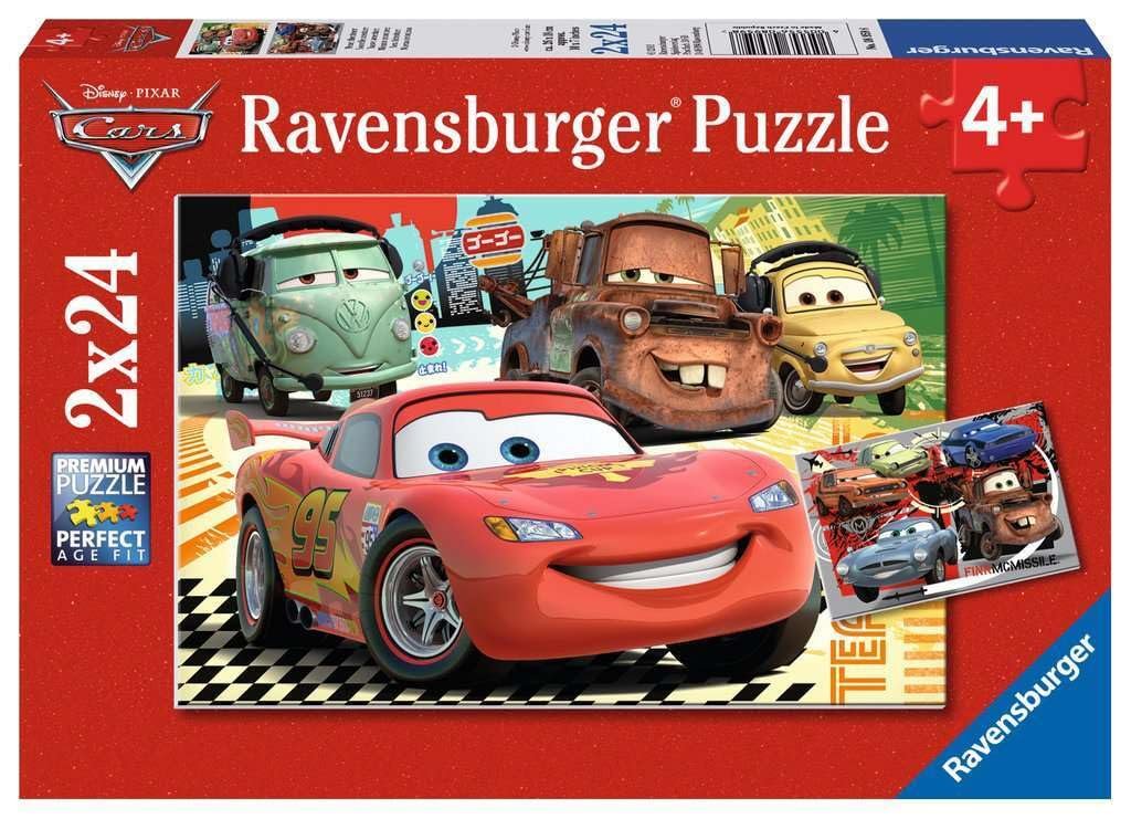 Детский пазл Ravensburger 08959 New Adventures Disney Cars 2 x 24 детали, фото №1 Детский пазл Ravensburger 08959 New Adventures Disney Cars 2 x 24 детали, фото №1