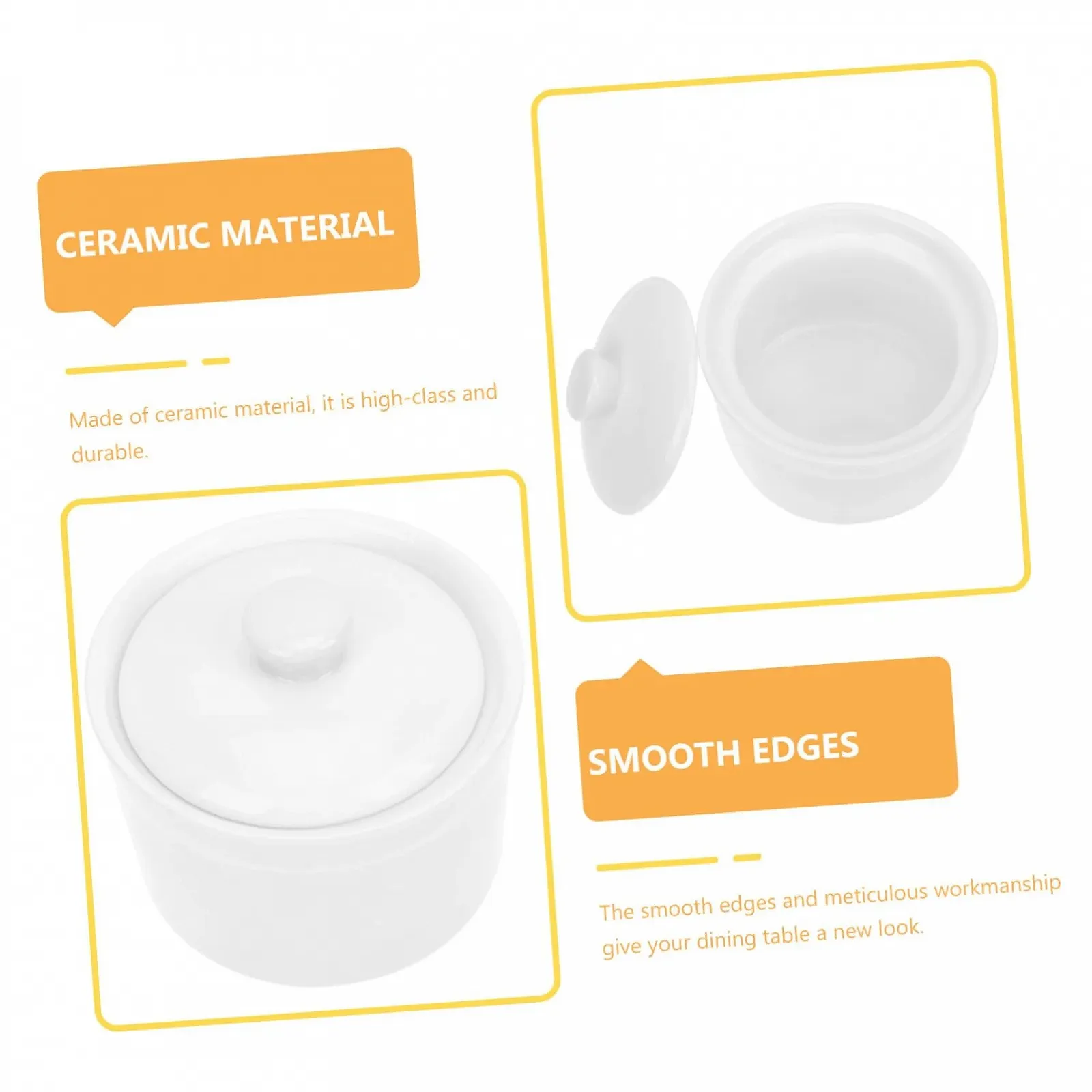 Кастрюли для тушения керамические 2 шт. термостойкие с крышками, фото №4