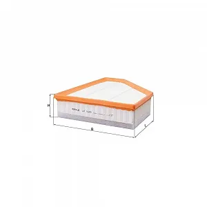 Повітряний фільтр KNECHT LX 1640 для BMW - Фото 1