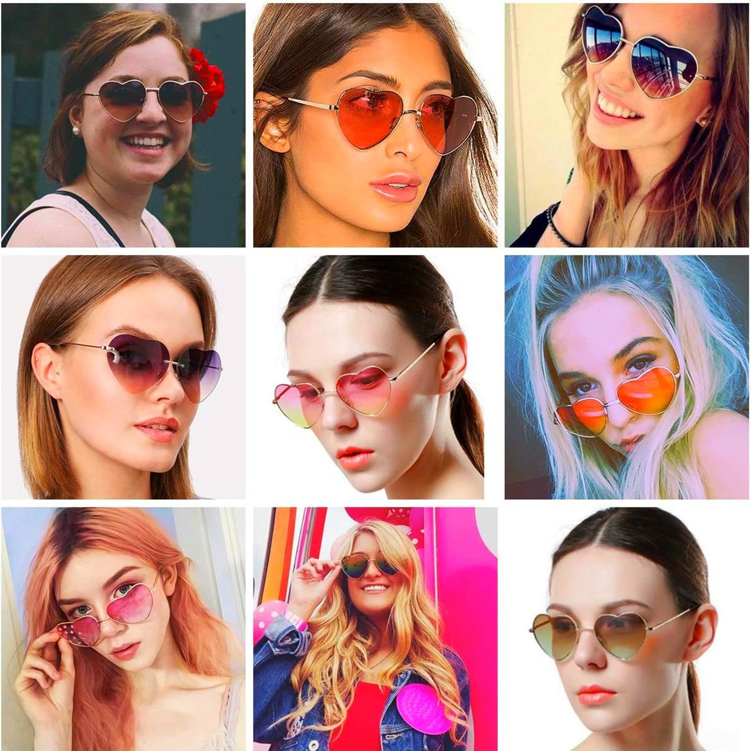 Сонцезахисні окуляри LATRAT Серце Ретро Вінтажні Рожеві, 2 шт., фото №4 Сонцезахисні окуляри LATRAT Серце Ретро Вінтажні Рожеві, 2 шт., фото №4