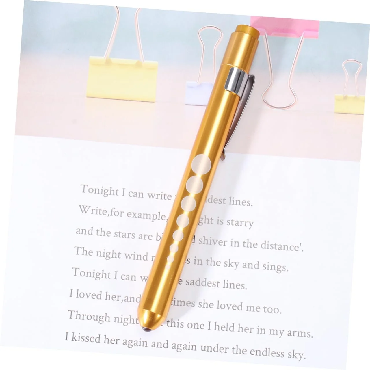 Ручка-ліхтарик iplusmile LED Жовтий, фото №7