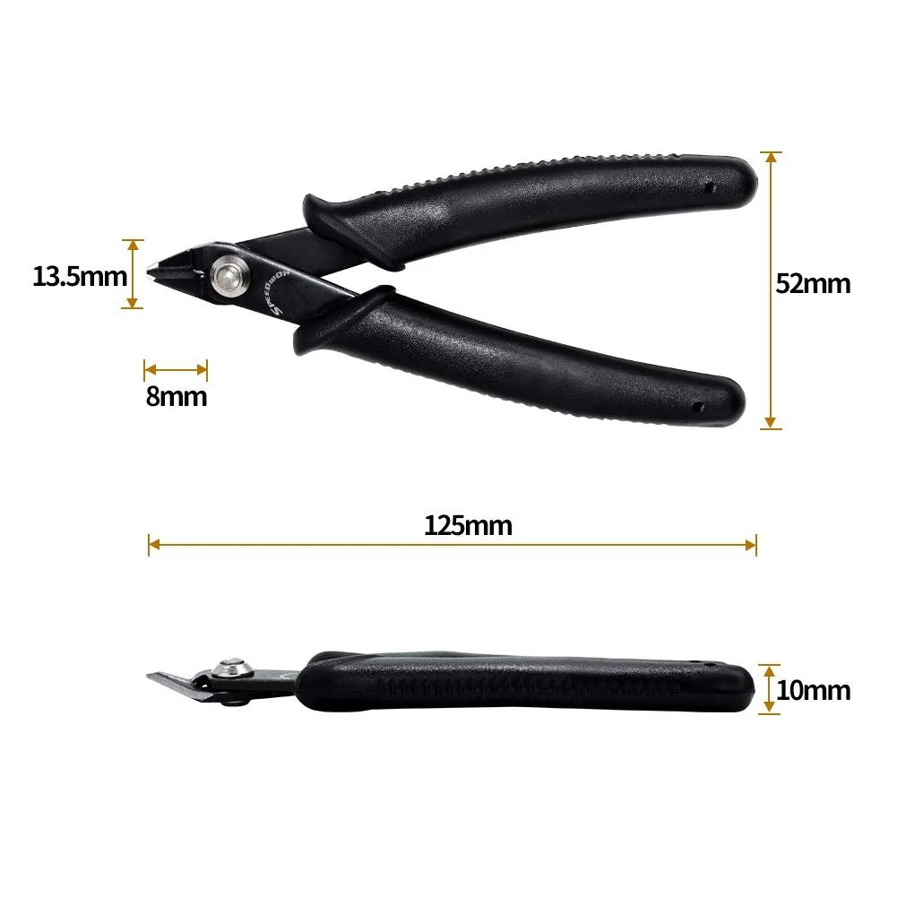 Плоскогубцы SPEEDWOX для ровной резки, кусачки для проволоки, малые, косые боковые кусачки, 12,7 см, мини-электронные ножницы, внутренняя пружина, прецизионные малые плоскогубцы, инструмент для изготовления ювелирных изделий, фото №5