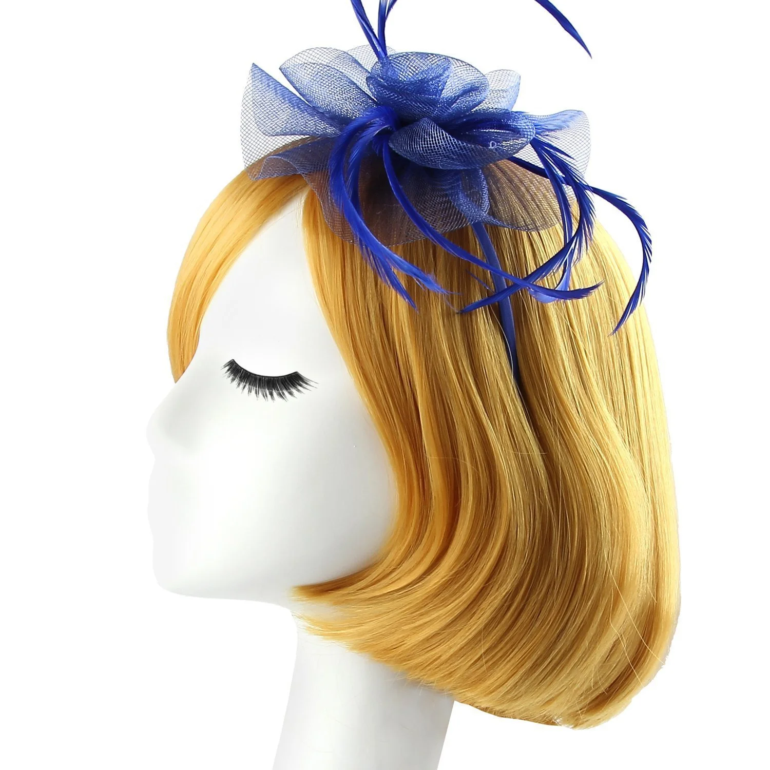 Обруч-федора Элегантный Цветок Перо Discoball, фото №4