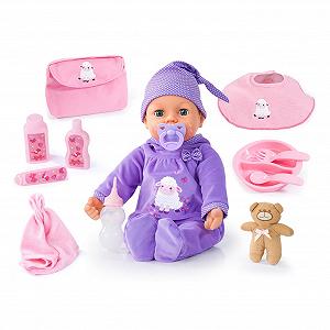 Лялька Bayer Design Piccolina Real Tears Фіолетовий - Фото 1