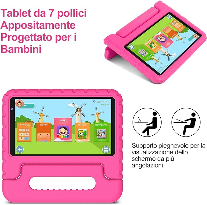 Планшет 7" AOCWEI X300 2/32Gb 4 ядра Android 11 Розовый, фото №5