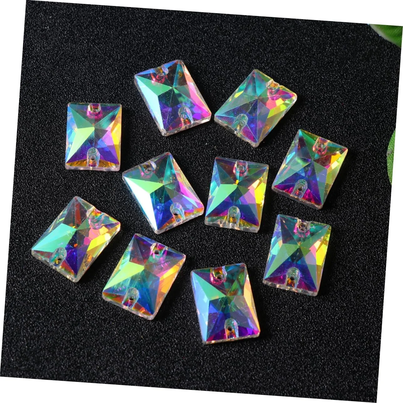 Стрази Скло SEWACC 3 Набори 10 Стилів Набір для Вечірнього Взуття 100 штук * 3, фото №9