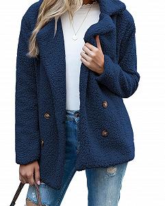 Женское зимнее пальто из искусственного меха - Фото 1