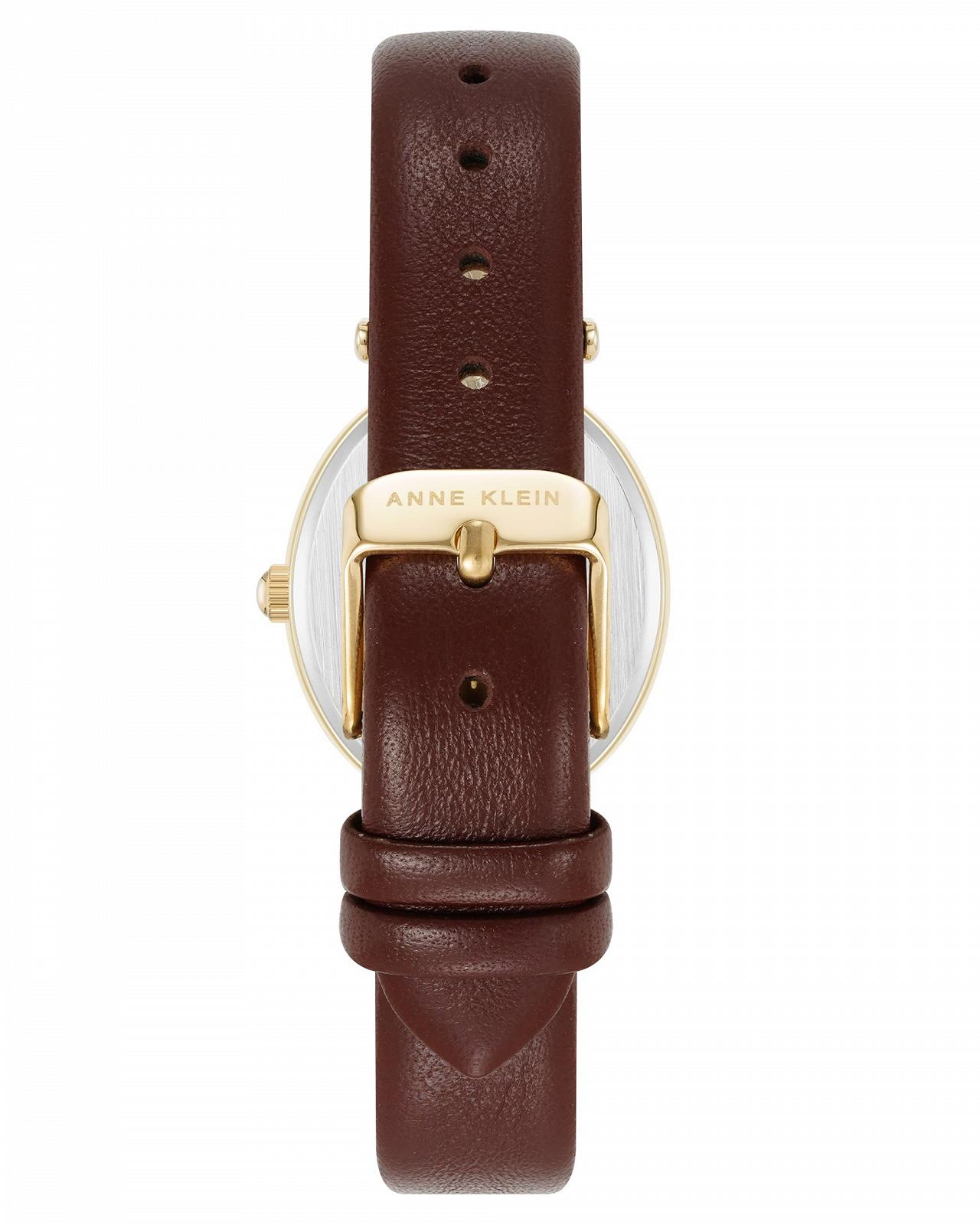 Женские часы Anne Klein Premium с кристаллами и экологичным кожаным ремешком, фото №3