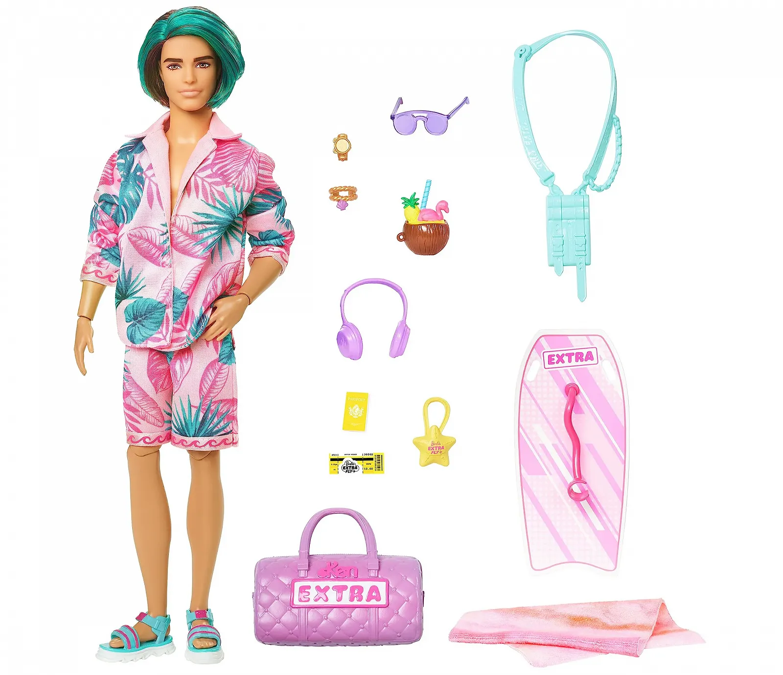 Лялька Barbie Extra Fly Ken Travel HNP86, фото №3