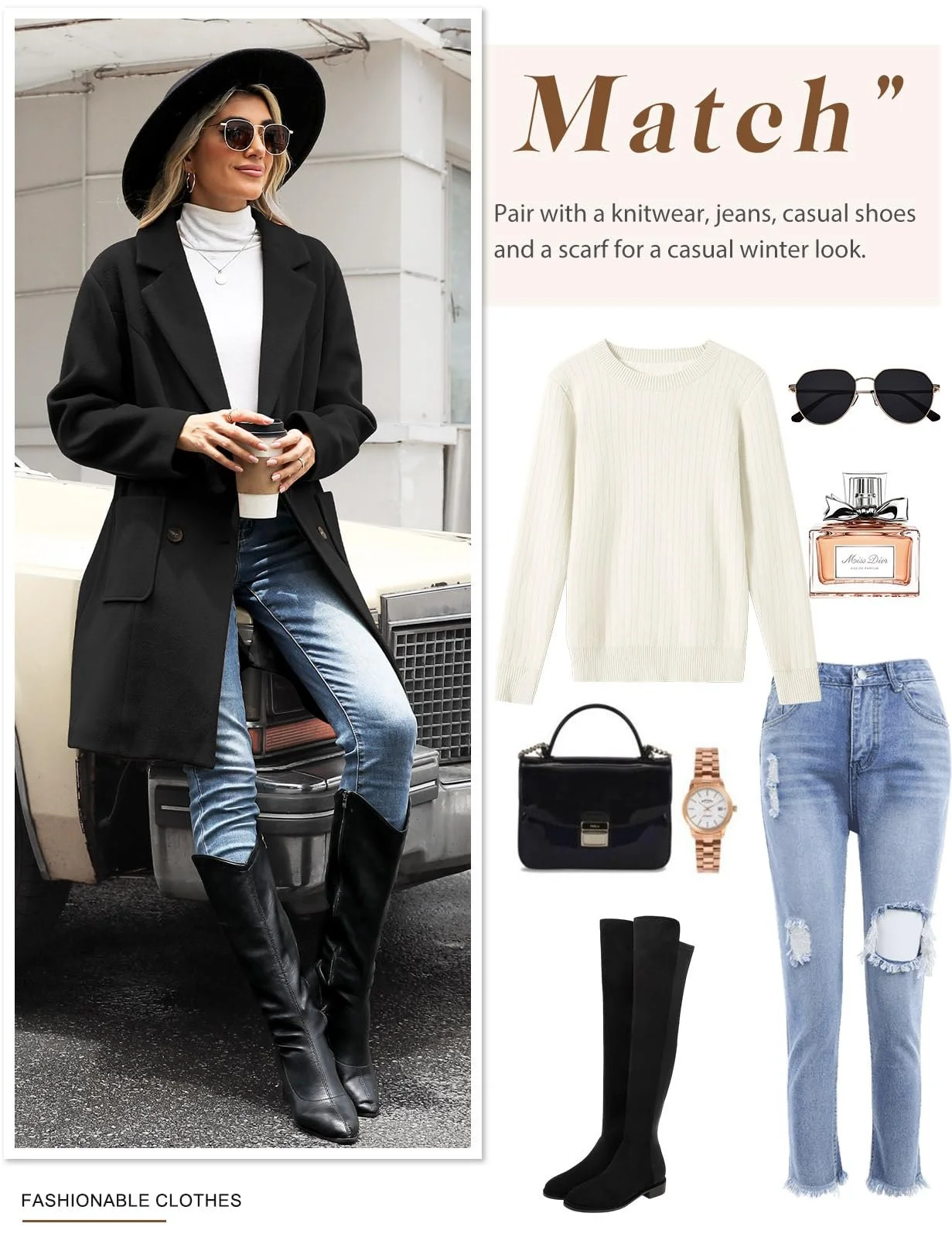 Пальто CMTOP Шерстяное Длинное Теплое V-образный вырез Карманы, фото №5 Пальто CMTOP Шерстяное Длинное Теплое V-образный вырез Карманы, фото №5