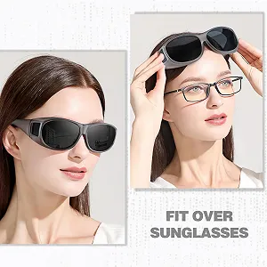 Поляризовані сонцезахисні окуляри Myiaur великого розміру, стильний дизайн, захист UV400 synthetic.ua - Фото 1