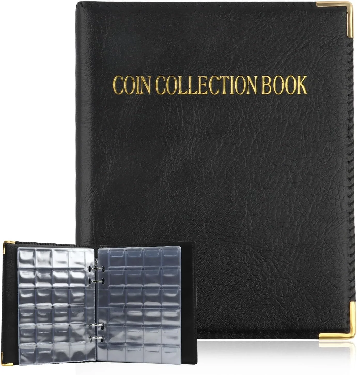 Альбом для монет YBC-48 на 480 ячеек Черный, фото №1