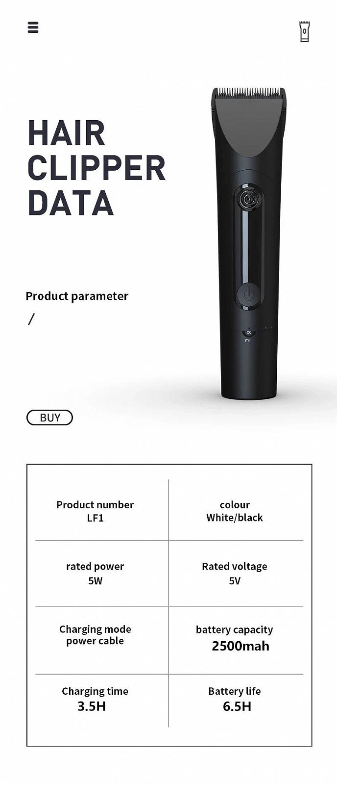 Машинка для стрижки Xiaomi Mijia Hair Clipper 3 Black, фото №12