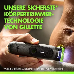 Електробритва Gillette Labs i5 SkinFirst Водонепроникний Чорний/Зелений synthetic.ua - Фото 1