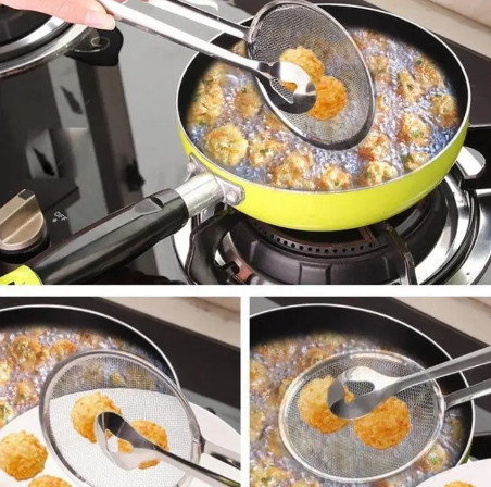 Щипцы кухонные для фритюра и жарки с сеткой Frico FRU-037 28 см, фото №4