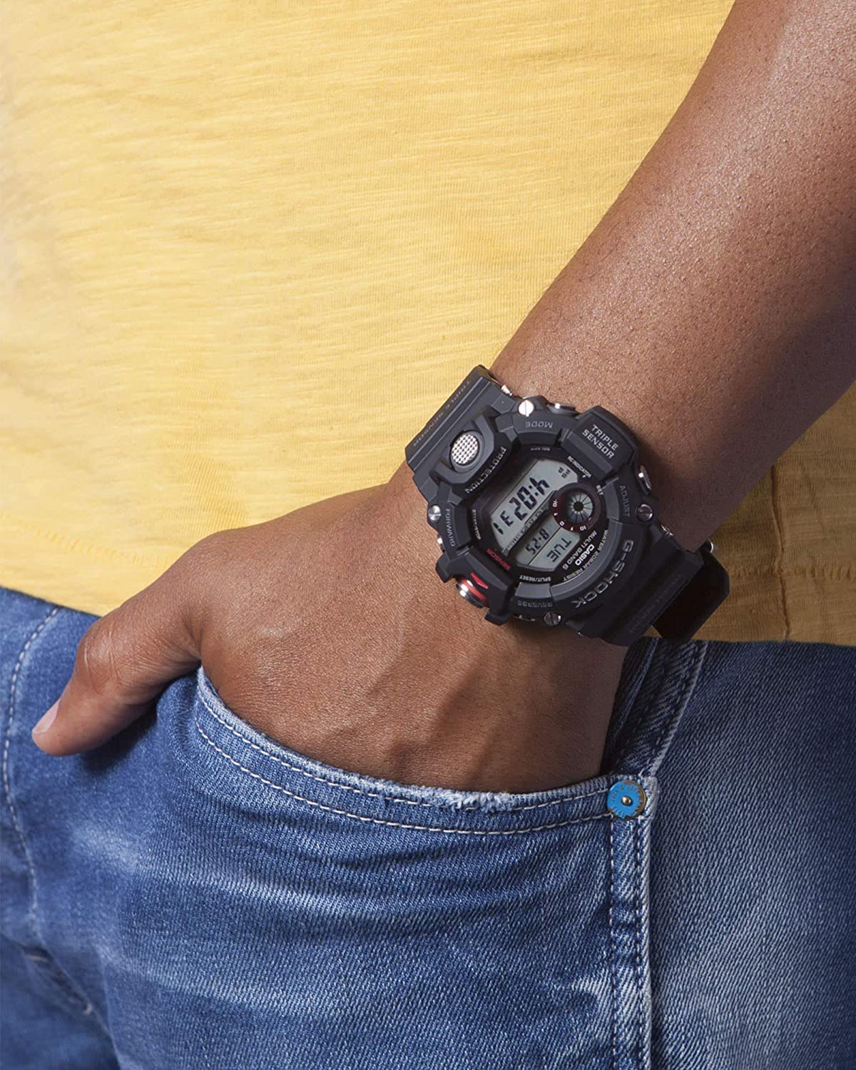 Цифровой годинник Casio GW94001ER, черный, браслет, фото №6