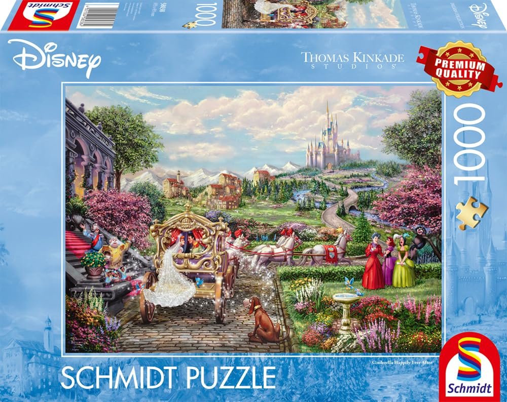 Пазл Schmidt Spiele Thomas Kinkade Disney Cinderella Happily Ever After 1000 элементов, фото №4