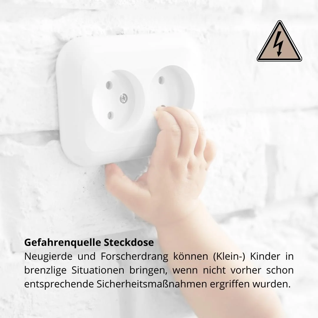 Заглушки для розеток GADGETTO 10 x Self-Adhesive Schuko Twist Mechanism Черные, фото №6