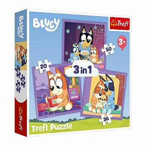 Пазли Trefl Bluey Meet Bluey 3-в-1 20-50 елементів - Фото 1