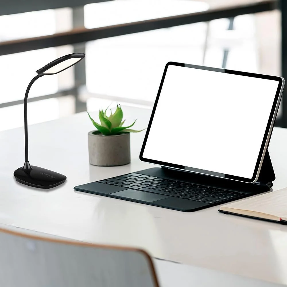 Настольная лампа GLOBO LIGHTING Гибкая Сенсорная 9 Вт 520 лм 28 x 40 см Черная, фото №5