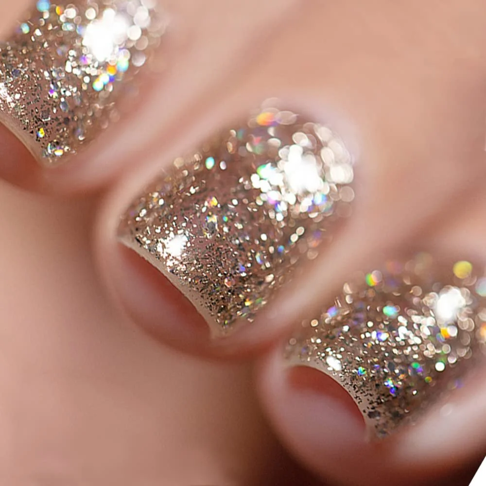 Гель-лак Vishine Блискітки Діамант Світле Золото #914, фото №1