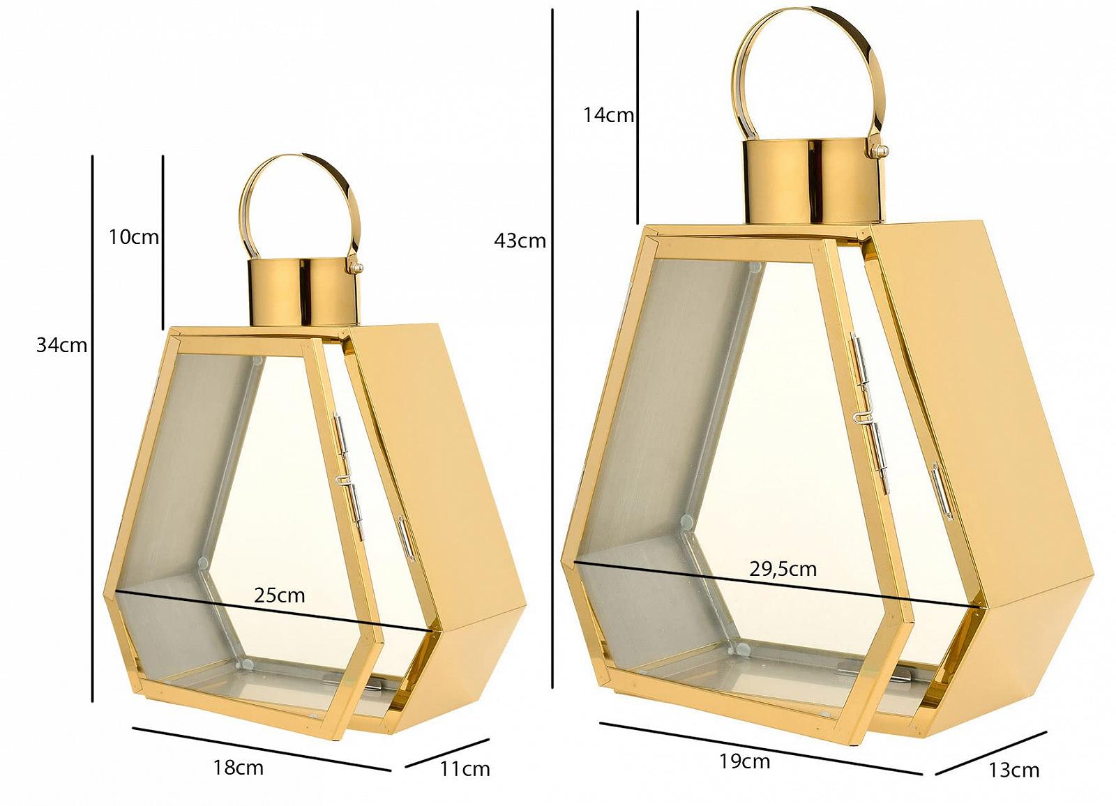 Ліхтарик набір з 2, металевий декоративний тримач для свічок, фото №2