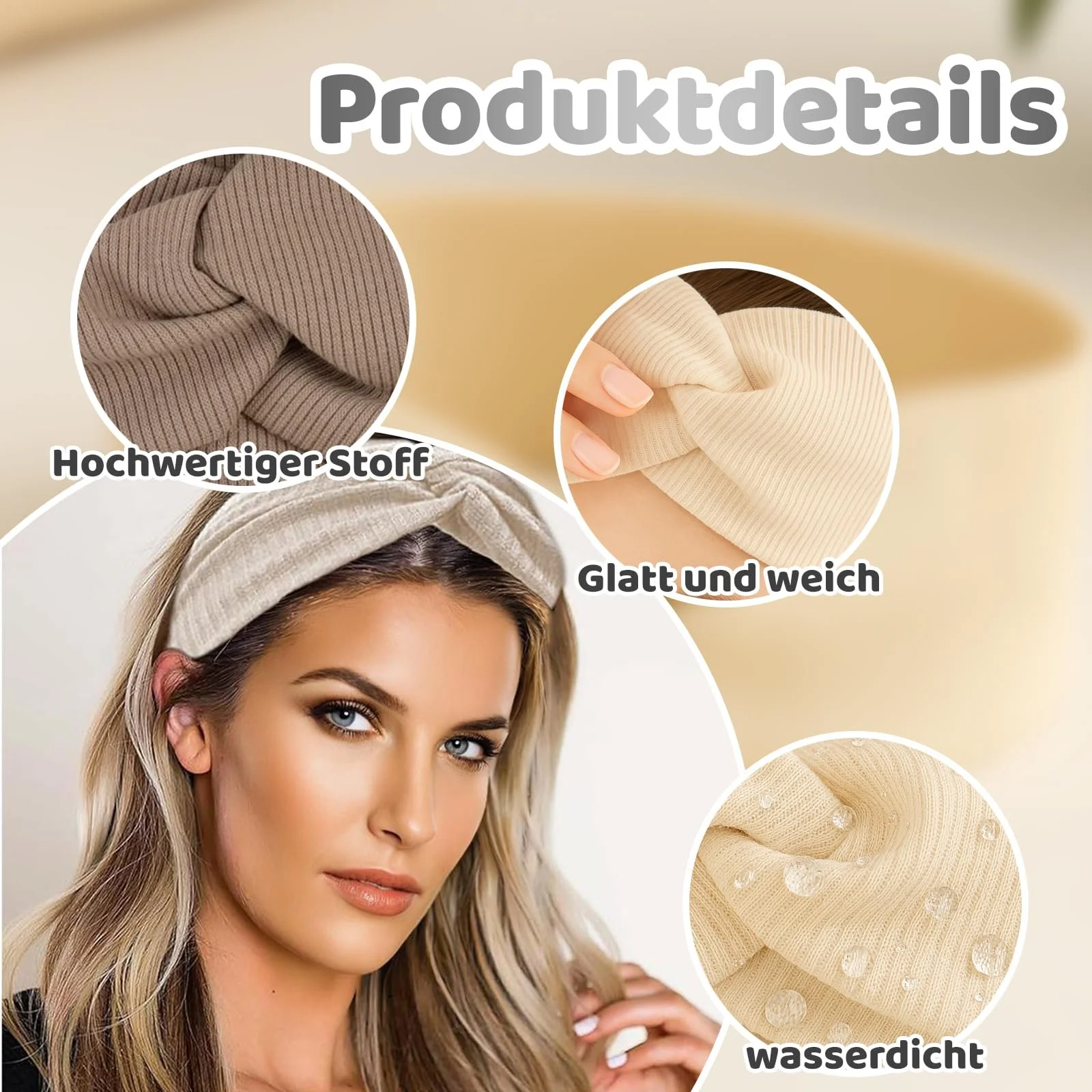 Жіночий Пов'язка для волосся еластичний для занять спортом, йогою, фото №3