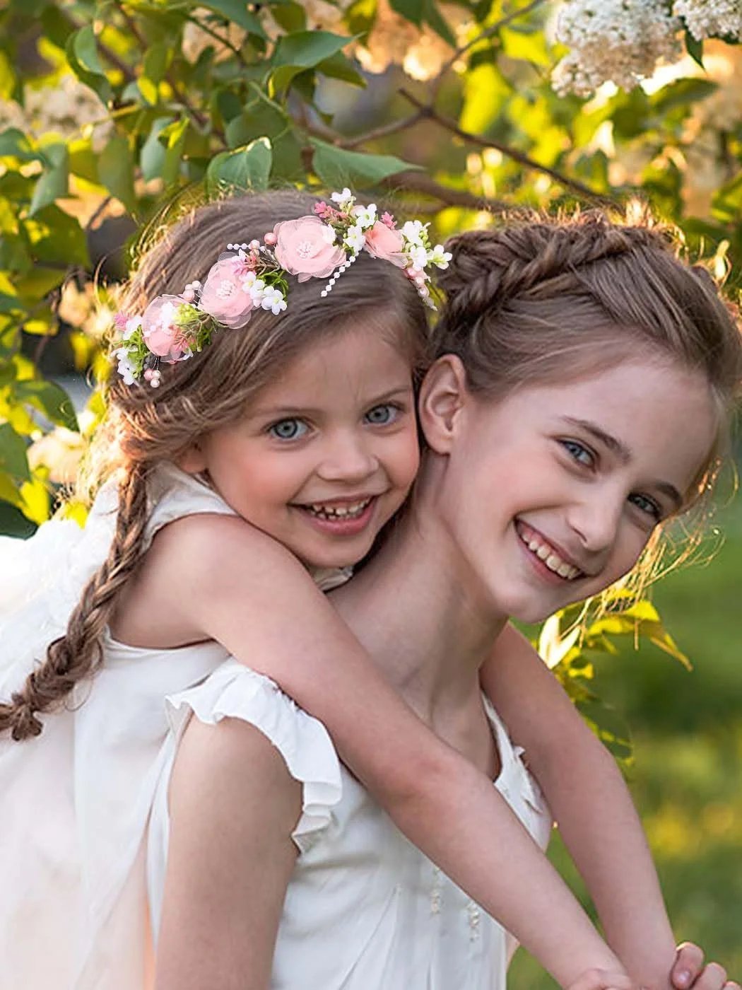 Вінок Квітка IYOU для дівчинки Квіти Рожевий, фото №4