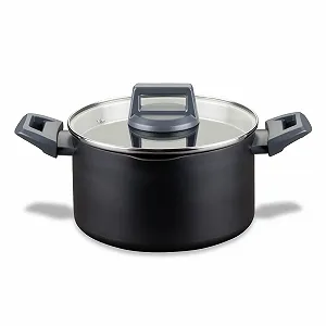 Кастрюля Fackelmann Statement 20 см с керамическим покрытием из переработанного алюминия с антипригарным покрытием - Фото 1