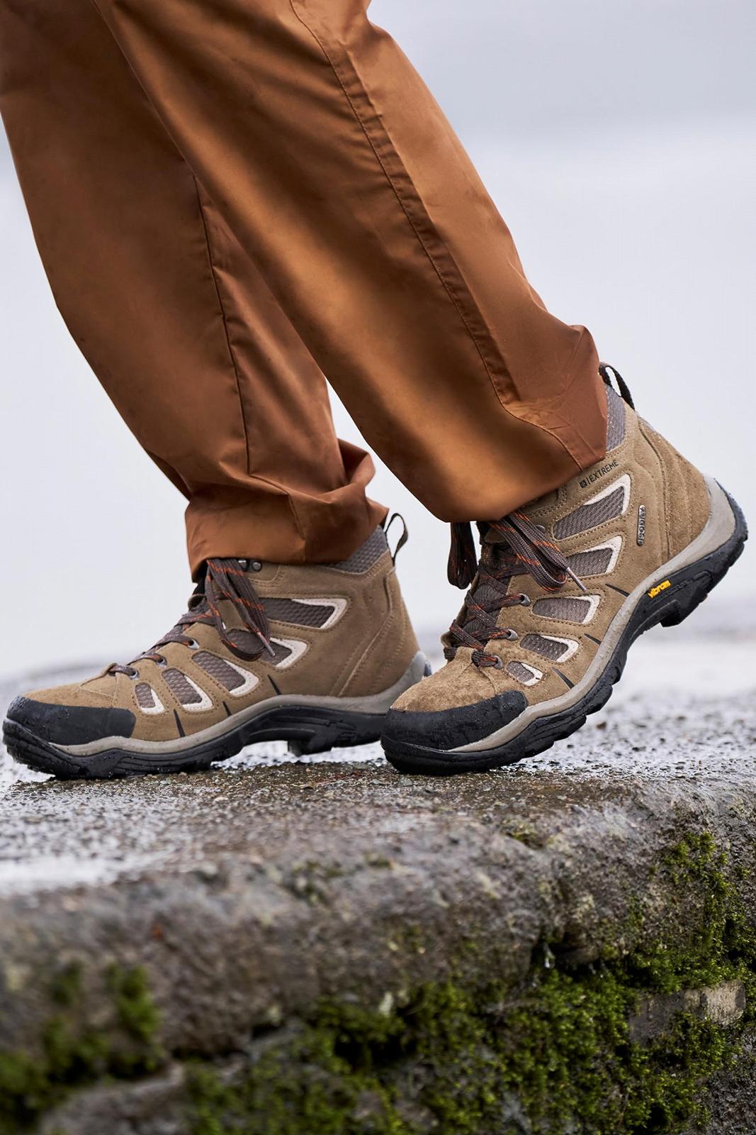 Ботинки Mountain Warehouse Vibram Водонепроницаемые Походные - Дождевые ботинки, прочные походные ботинки, верх из замши и сетки - Зимняя обувь для кемпинга, путешествий, фото №8