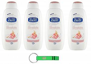 Гель для душу Neutro Roberts Pelle Sensibile з вівсом та півонією 450 мл, упаковка 4 шт. - Фото 1