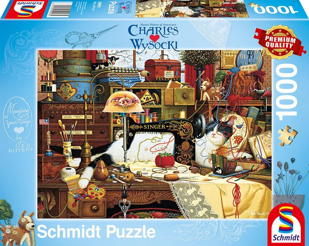 Пазл Schmidt Spiele Charles Wysocki Мэгги-неряха 59993 1000 элементов, фото №4 Пазл Schmidt Spiele Charles Wysocki Мэгги-неряха 59993 1000 элементов, фото №4