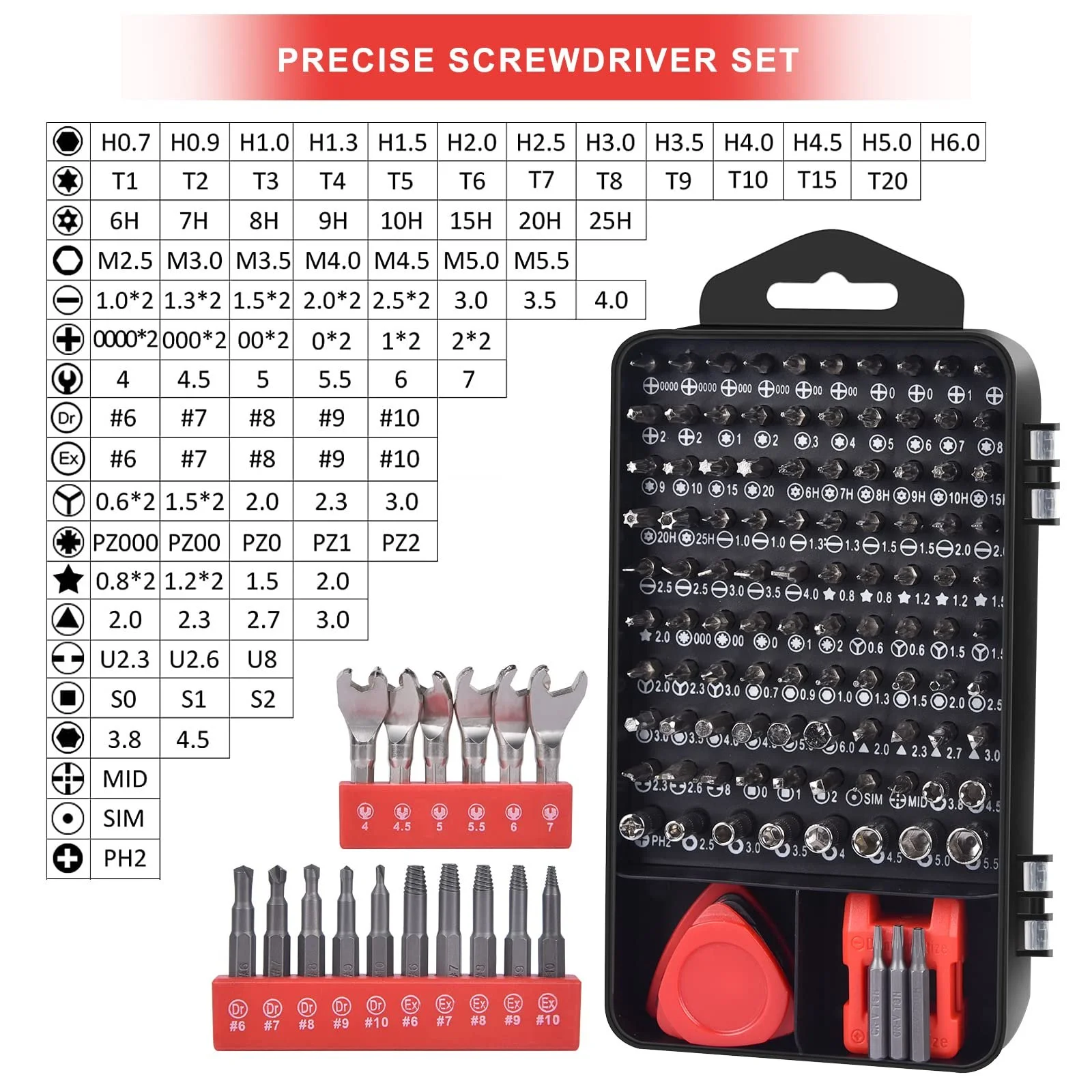 Отвертка Herrfilk Magnetic Precision Set, 140 Piece Mini, фото №6