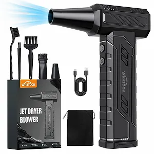 Электрический воздуходувка WHATOOK 250,000 rpm 8000 mAh 4 скорости LED-подсветка - Фото 1