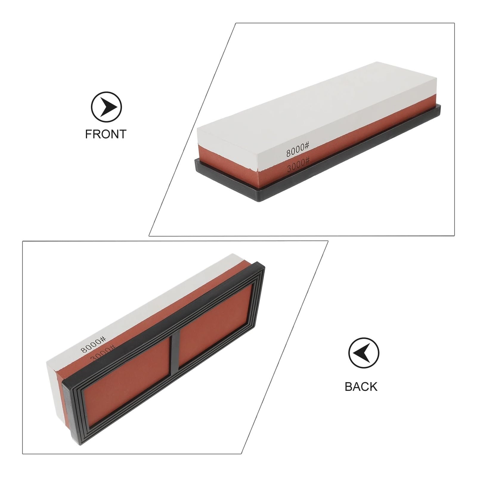 Точильный камень двухсторонний белый корунд, фото №3