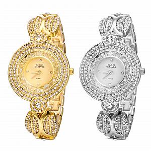 Купить Часы Женские Кварцевые JewelryWe Аналоговые Золотой/Серебряный - Фото 1 Часы Женские Кварцевые JewelryWe Аналоговые Золотой/Серебряный - Фото 1