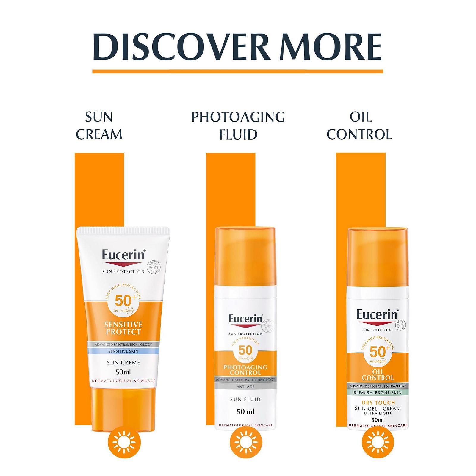 Сонцезахисний флюїд EUCERIN Sun Fluid Pigment Control SPF 50+ 50 мл, фото №6