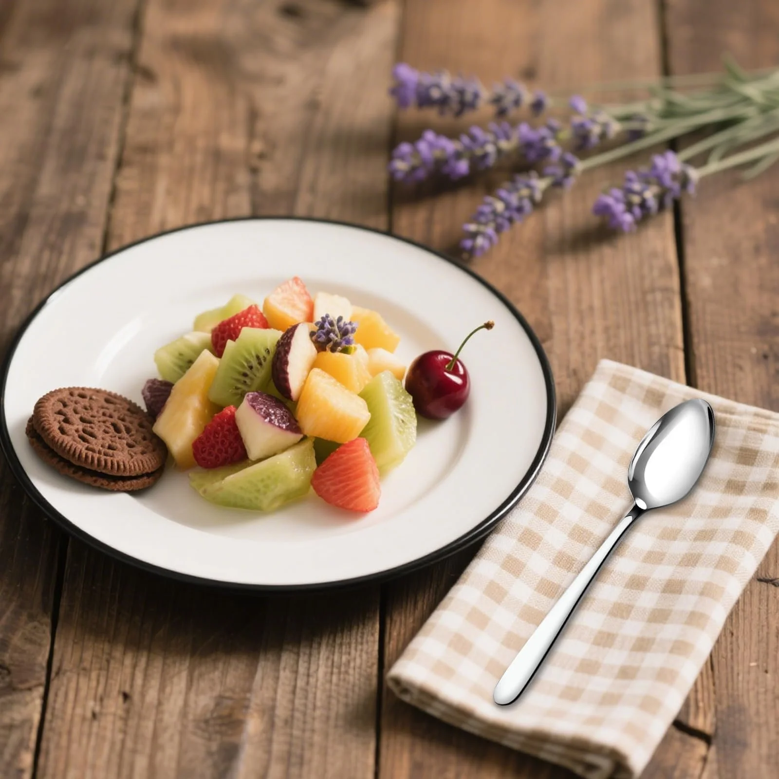 Набір чайних ложок 48 шт, кавові ложки 15 см, з нержавіючої сталі, фото №6