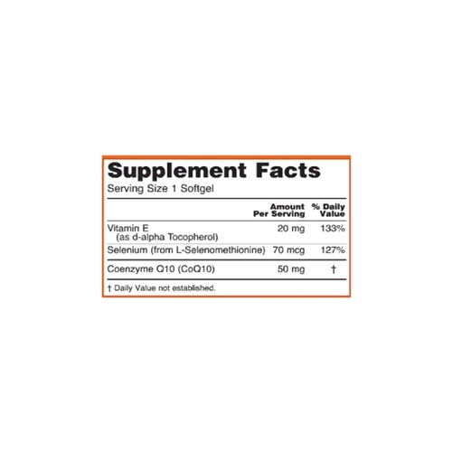 Коэнзим NOW Foods CoQ10 50 mg Softgels, фото №2 Коэнзим NOW Foods CoQ10 50 mg Softgels, фото №2