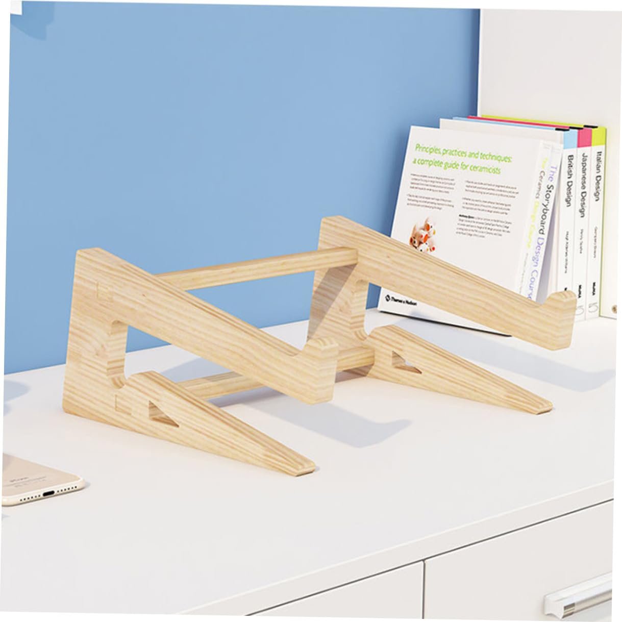 Подставка для ноутбука BESPORTBLE Деревянная Настольная, фото №5